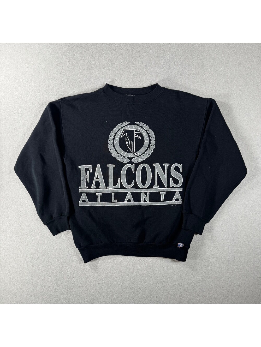 Vintage 90s Atlanta Falcons NFL Black Crewneck Sweatshirt